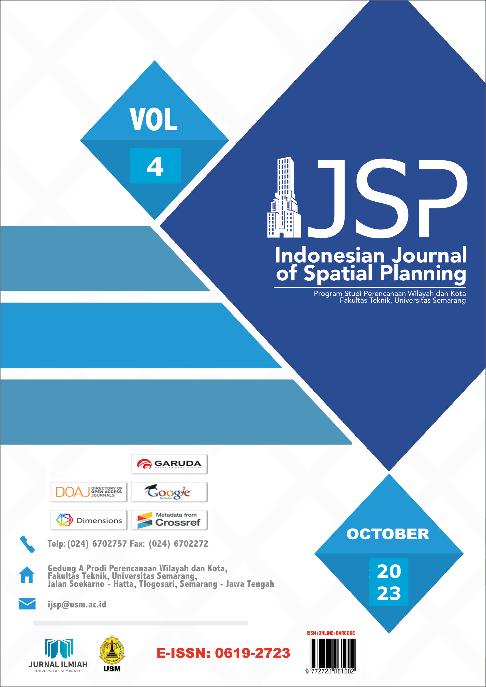 Indonesian Journal of Spatial Planning
